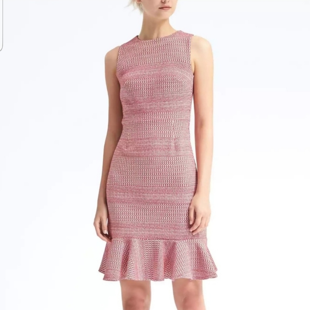 Banana Republic Jacquard Cross Back Dress, Size 0